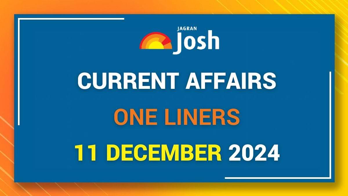 Current Affairs One Liners 11th December 2024: India's GDP Growth