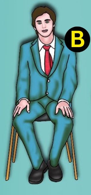 sitting position personality test