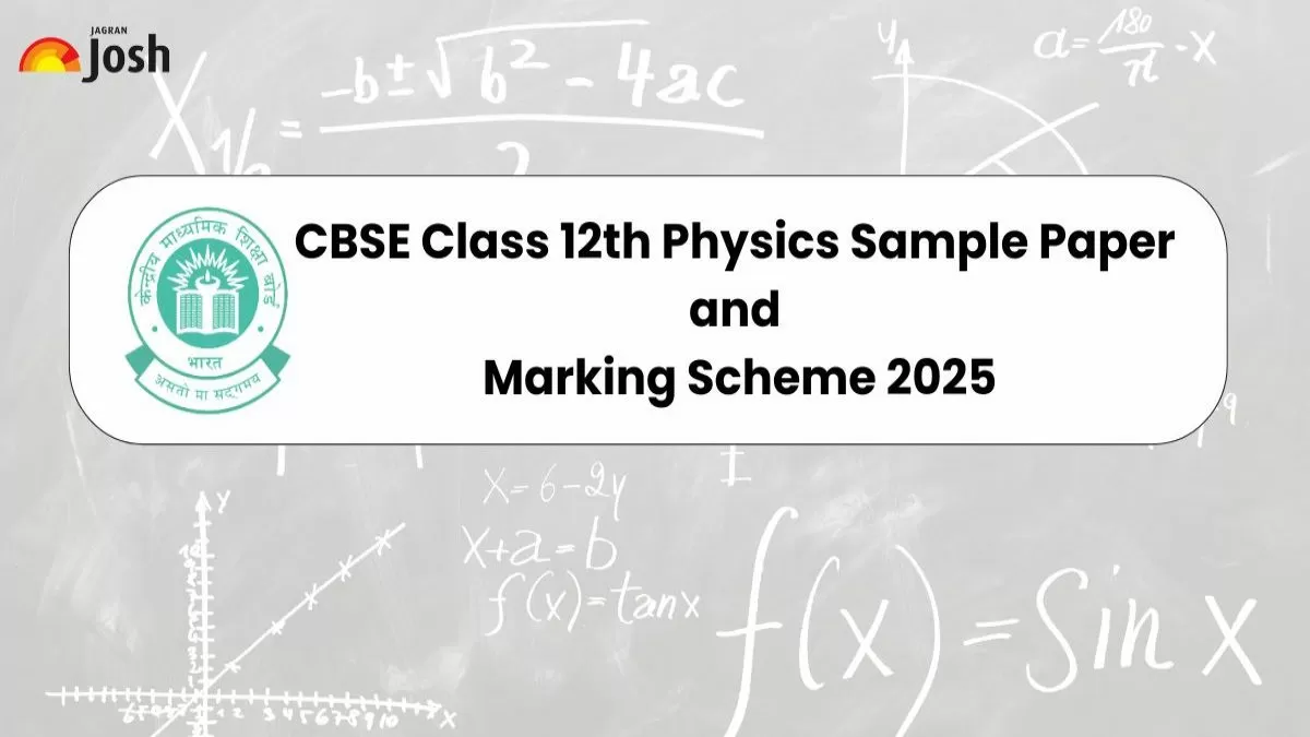 CBSE Class 12 Physics Sample Paper 2024-25