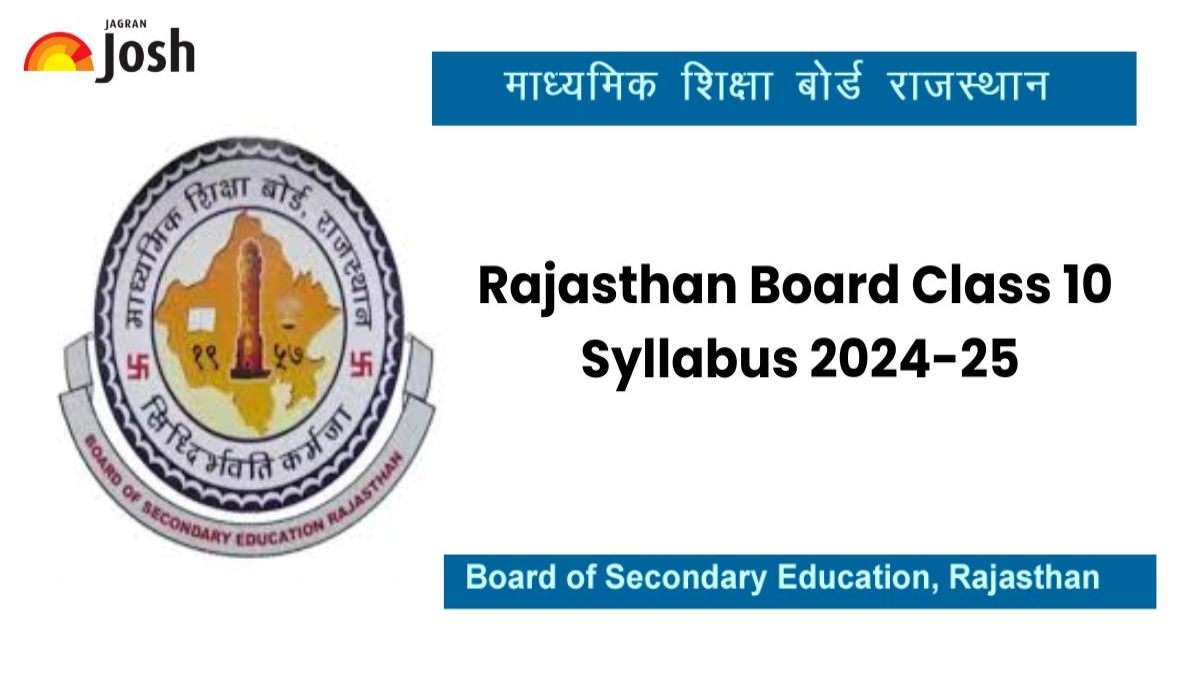 Rajasthan Board Class 10 Syllabus 2024-25: Download Subject Wise PDFs