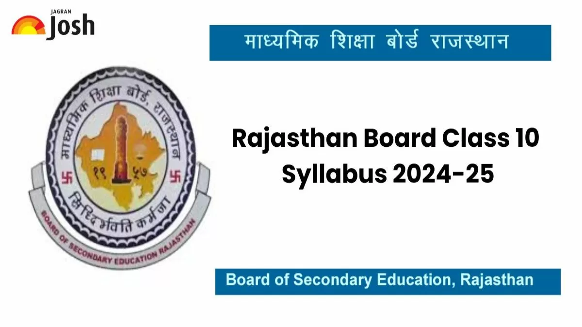  Rajasthan Board Class 10 Syllabus  2024-25 Subject-Wise PDF