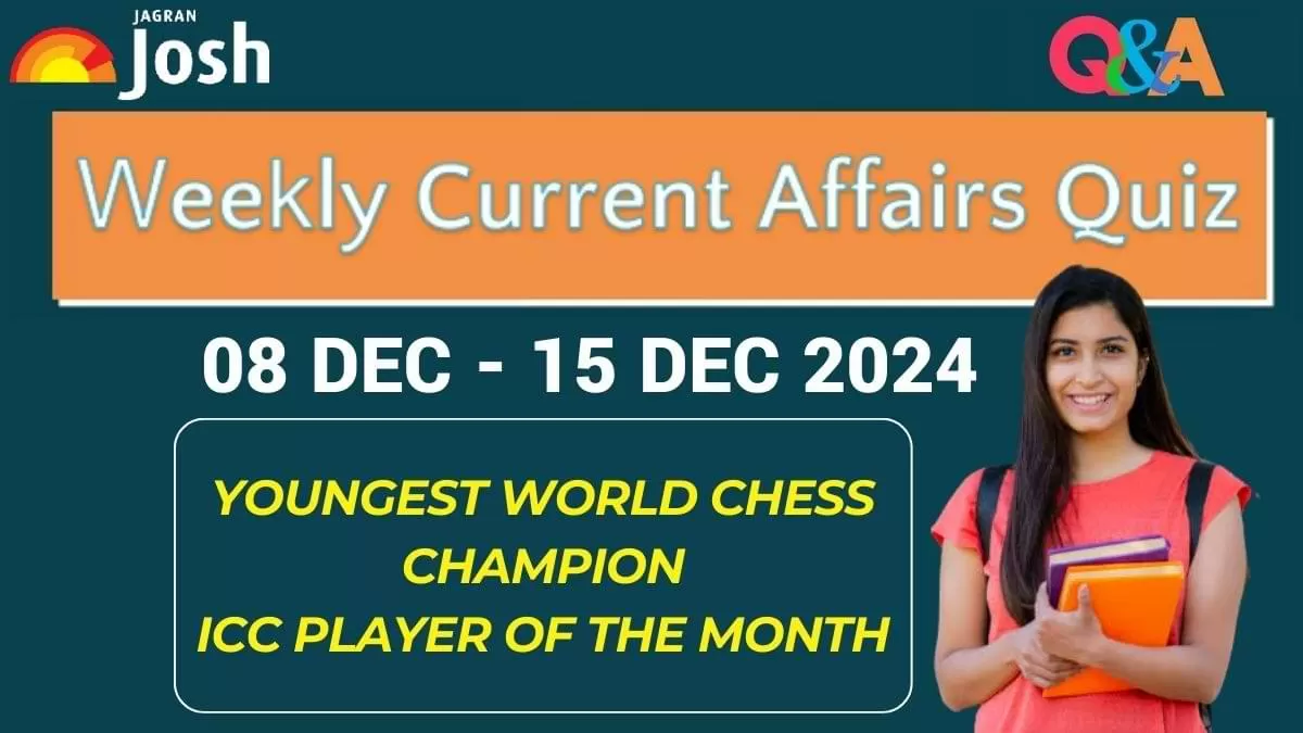 Weekly Current Affairs Quiz