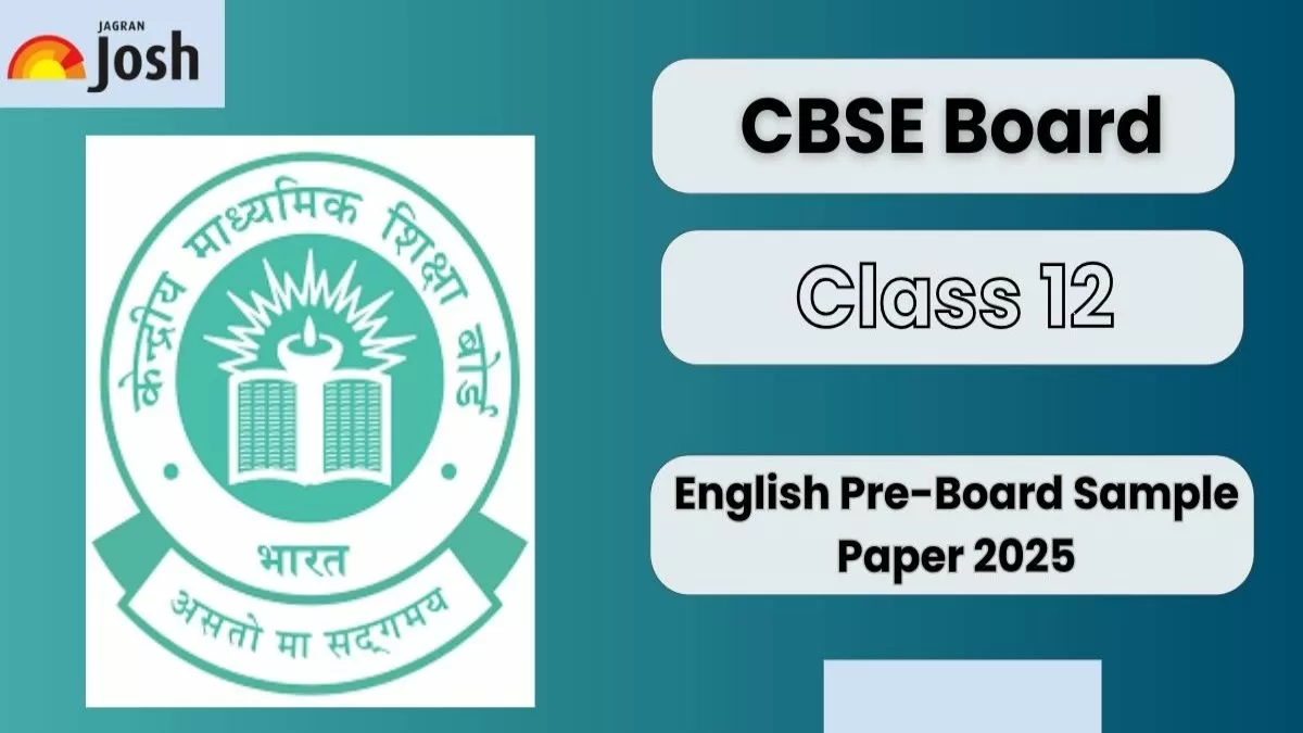 CBSE Class 12 English Pre-Board Sample Paper 2025 