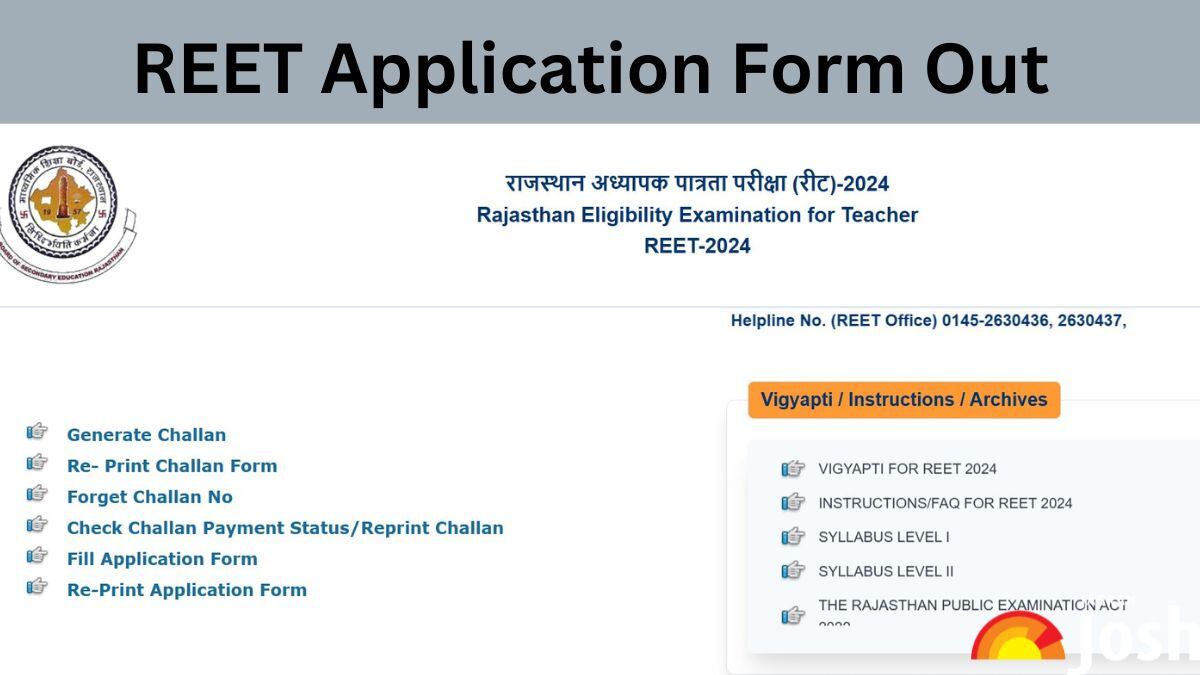 REET Apply Online 2024-25 at rajeduboard.rajasthan.gov.in: Direct Registration Link and Fee Here