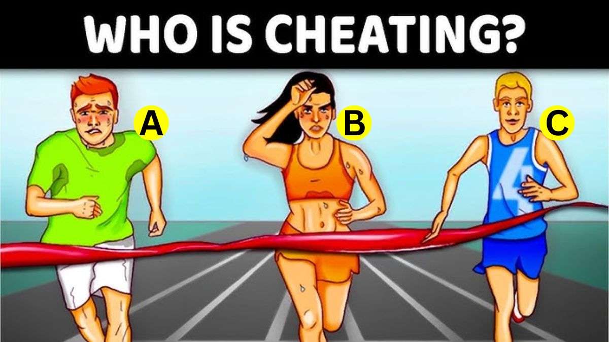 Brain Teaser Iq Test Spot Who Is Cheating In The Race Only Geniuses Answer Correctly In