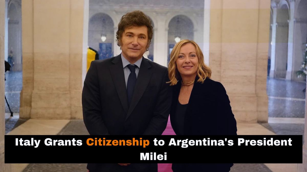 Italy Grants Citizenship to Argentina's President Milei Sparking Outrage
