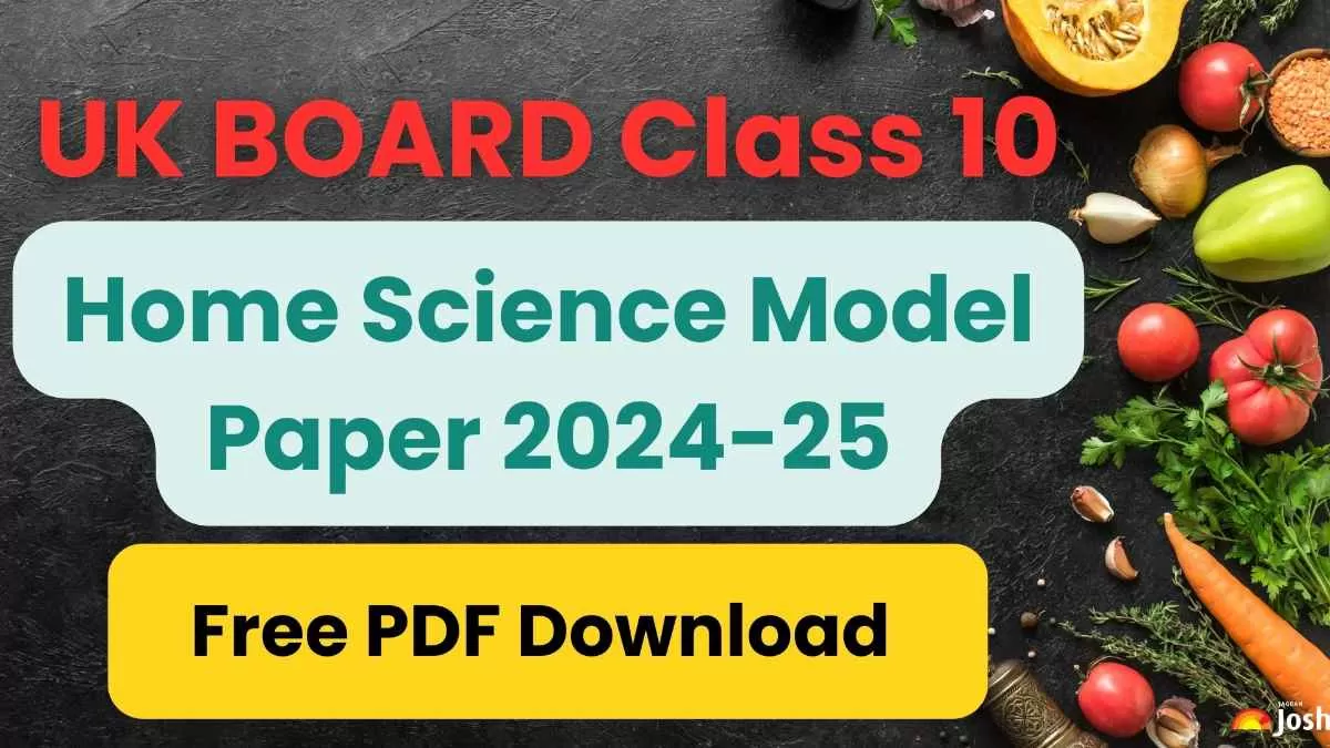 UK Board Class 10 Home Science Model Paper 2024-25.
