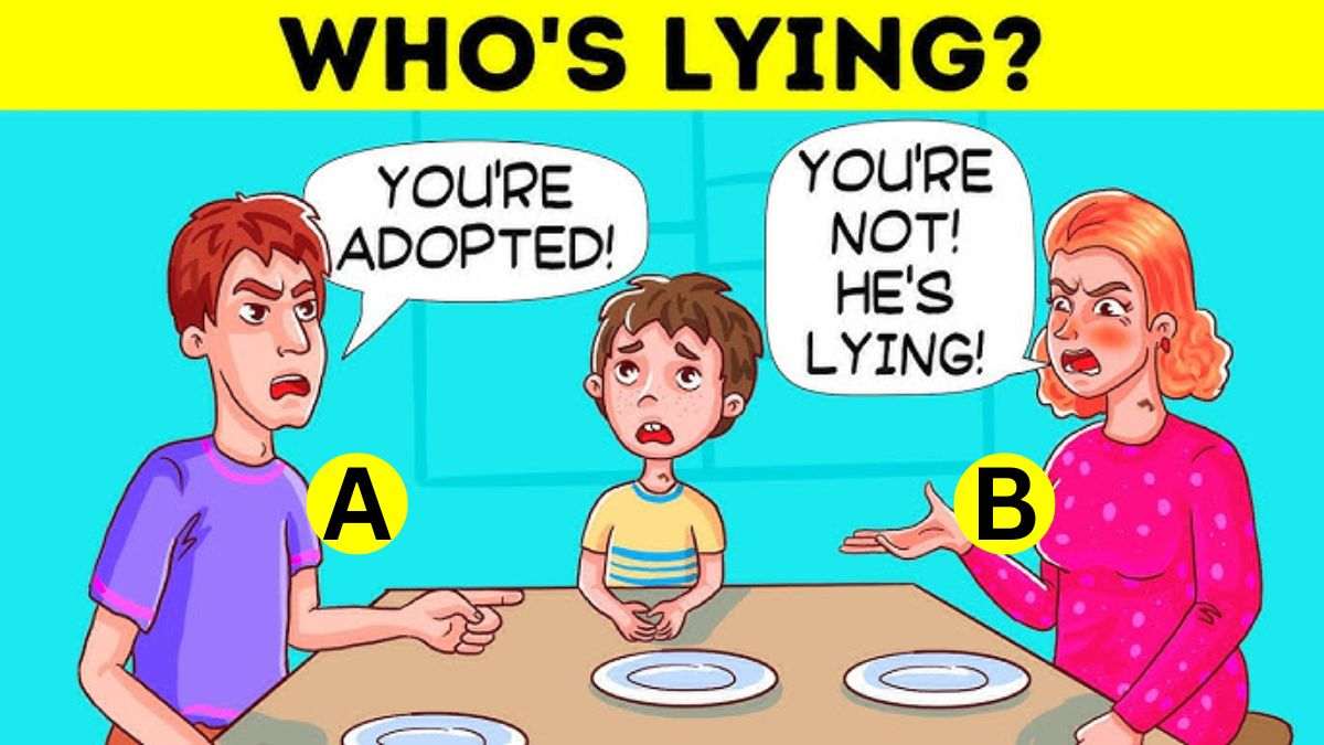 Brain Teaser Iq Test Spot Who Is Lying Only With Detective Skills