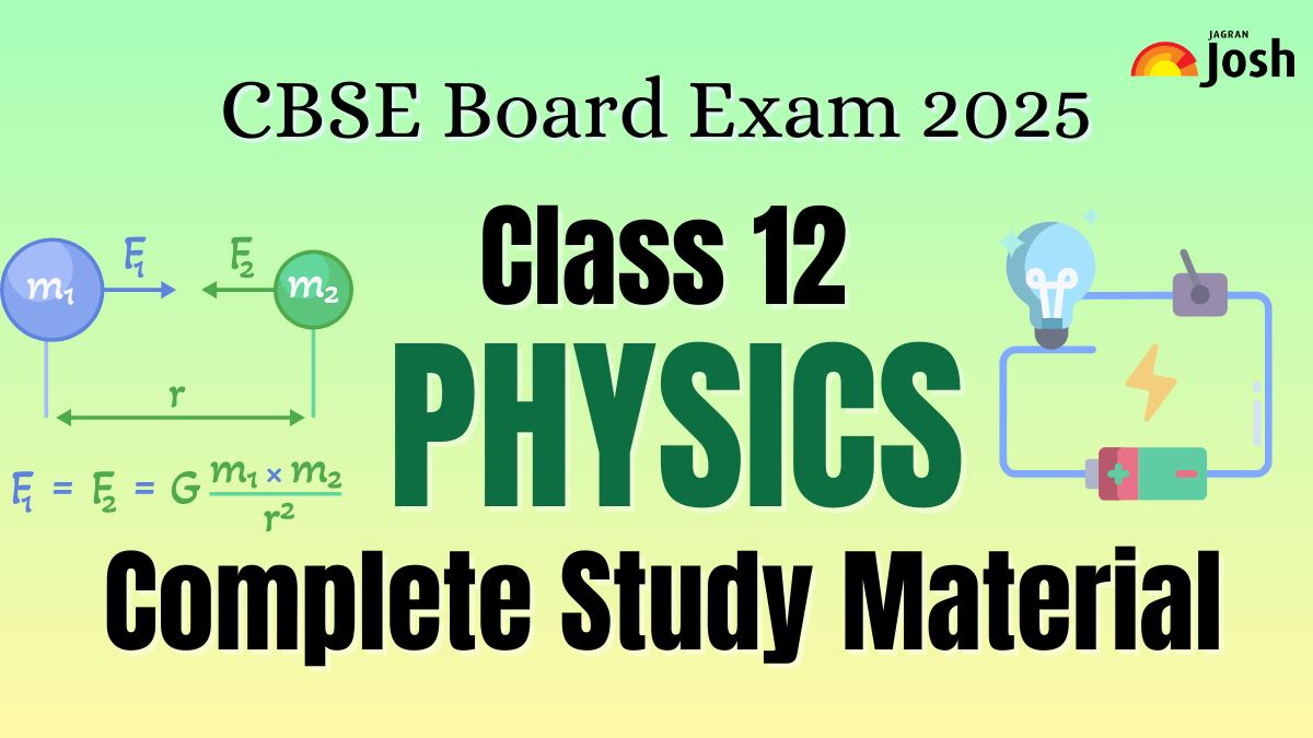 COMPLETE CBSE Class 12 Physics Study Materials 2025 to Boost Upcoming Pre and Board Exam Preparation