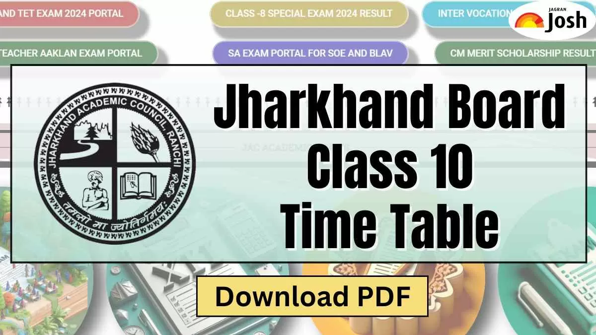 JAC 10th Exam Date 2025: Download Jharkhand Board Class 10 Time Table PDF, Check Exam Timings