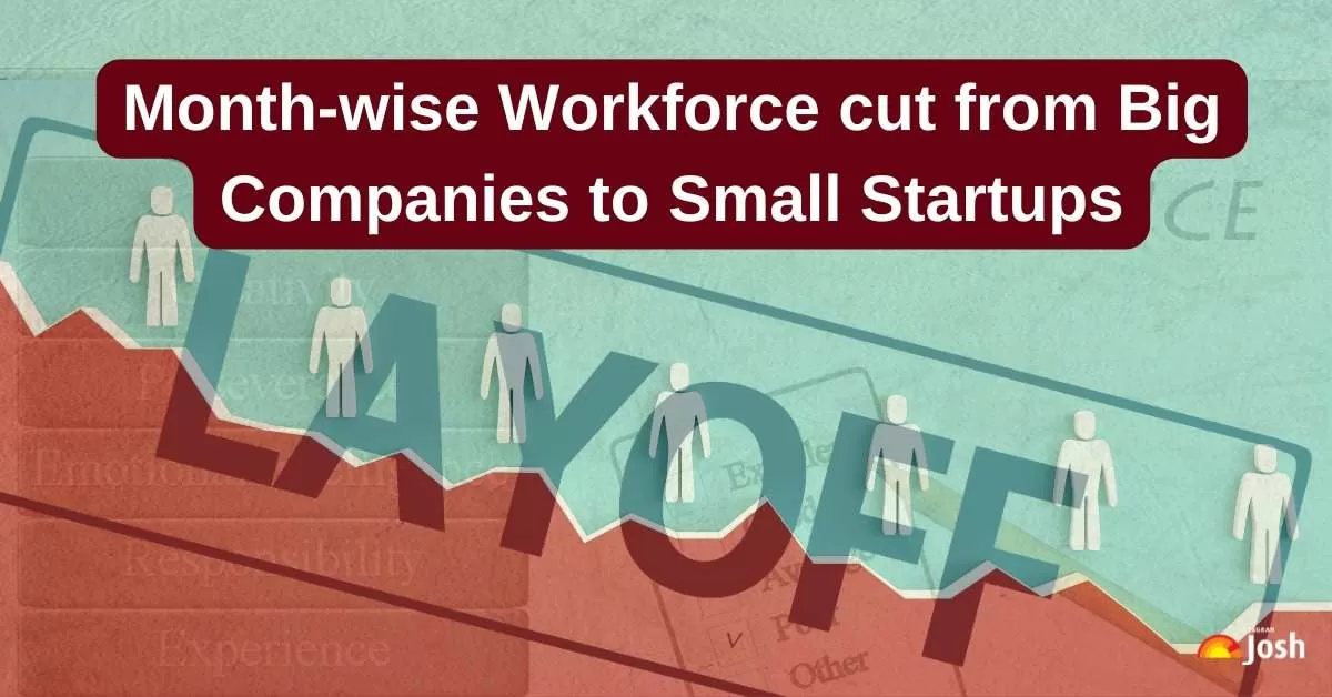Month-wise Workforce cut from Big Companies to Small Startups