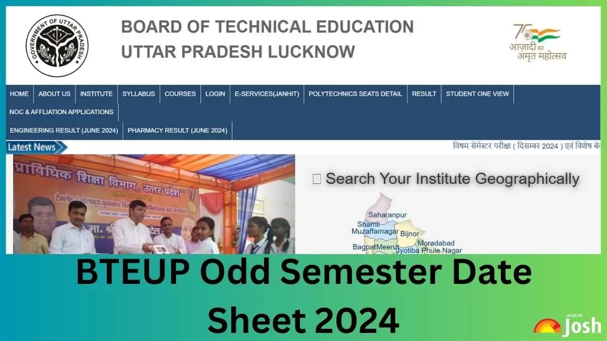 BTEUP Odd Semester Date Sheet 2024