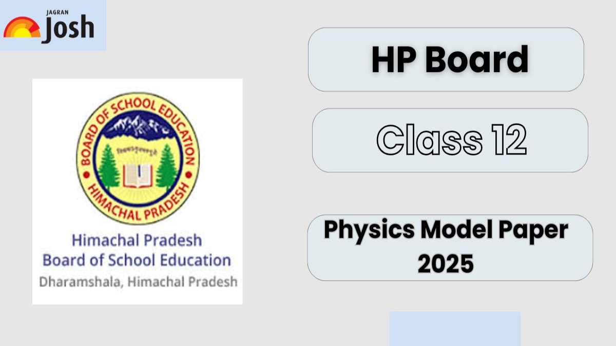 HP Board Class 12 Physics Model Paper 2024-25: Download FREE PDF! 