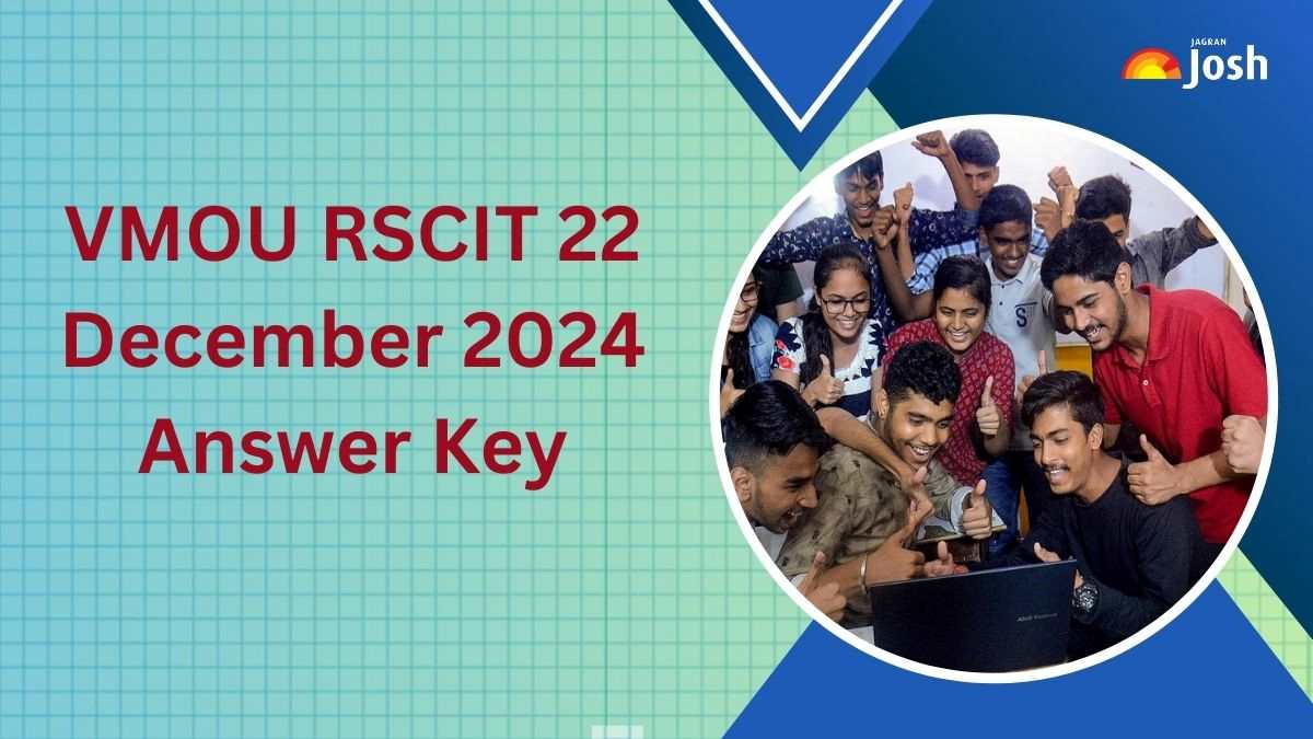 VMOU RSCIT 22 December 2024 Answer Key OUT at rkcl.vmou.ac.in; Download Response Sheet PDF