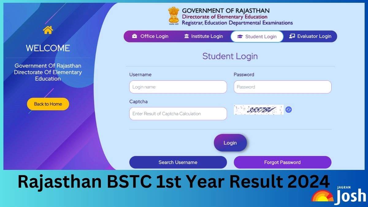 Rajasthan BSTC 1st Year Result 2024 Out at rajshaladarpan.nic.in