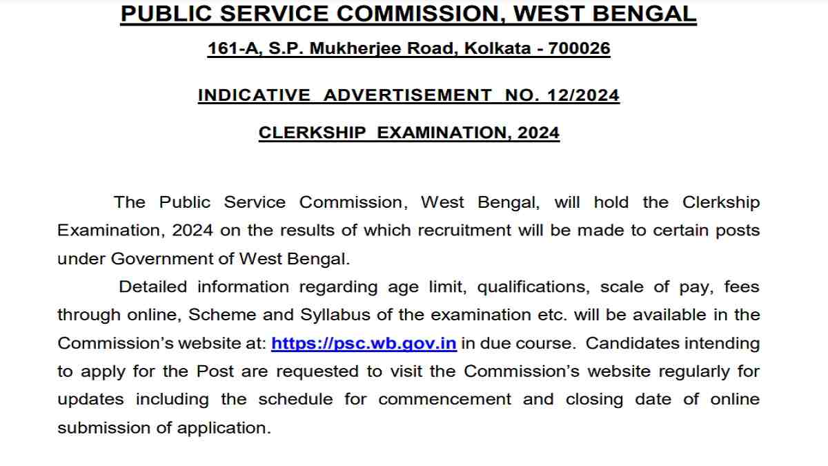 WBPSC Clerkship Result 2025 Notification: Check Eligibility, Application Process, Salary And More