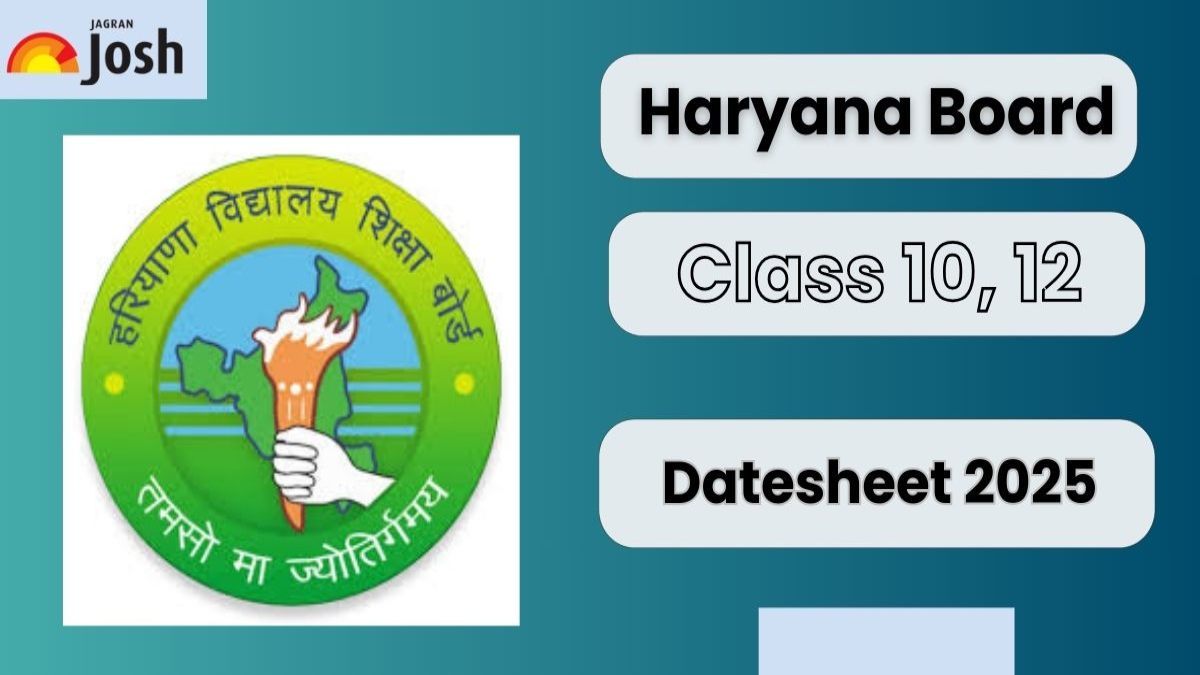 HBSE Haryana Board Exam Date Sheet 2025 Official HBSE Class 10th, 12th