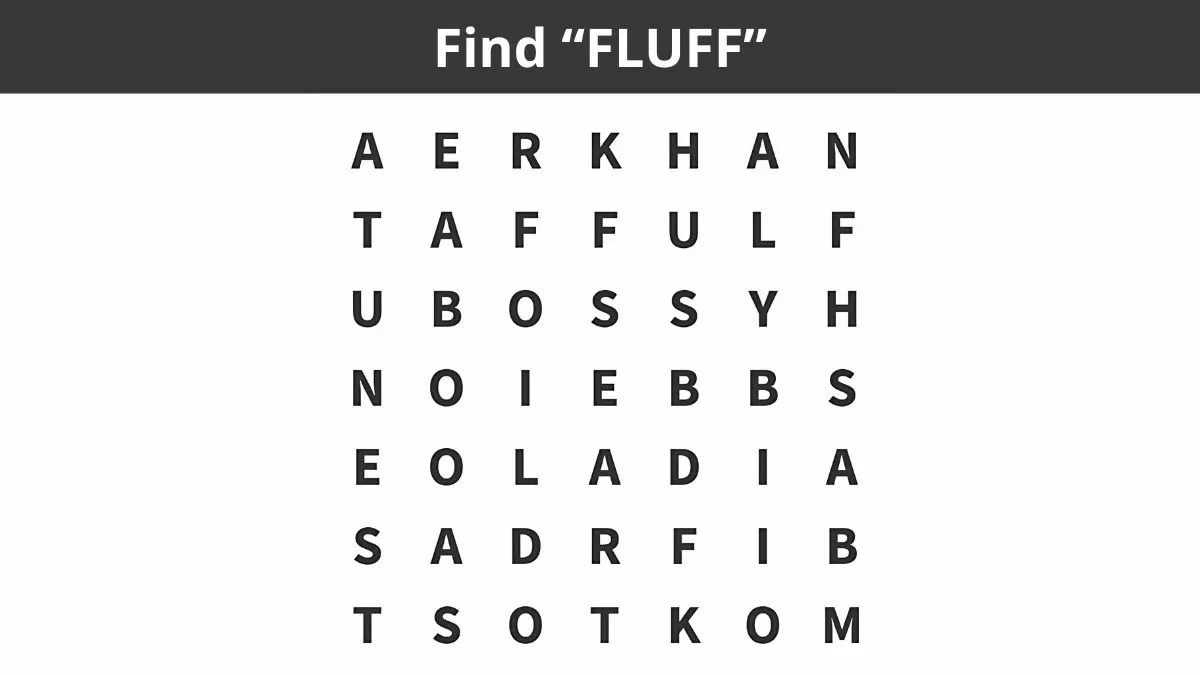 Find "FLUFF"