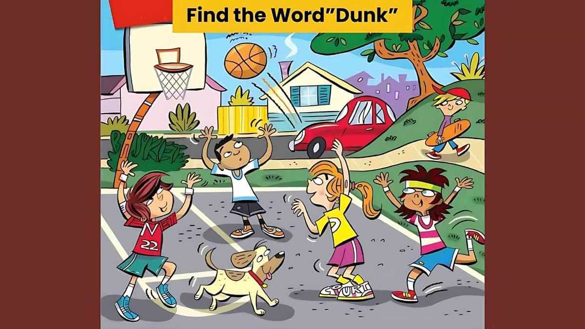 Where's the Word "Dunk" Hiding? Can You Find it in 5 Seconds?
