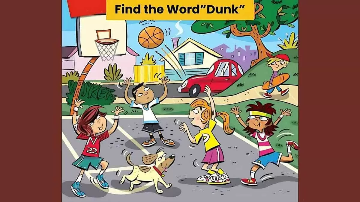 Find the word dunk in 5 seconds