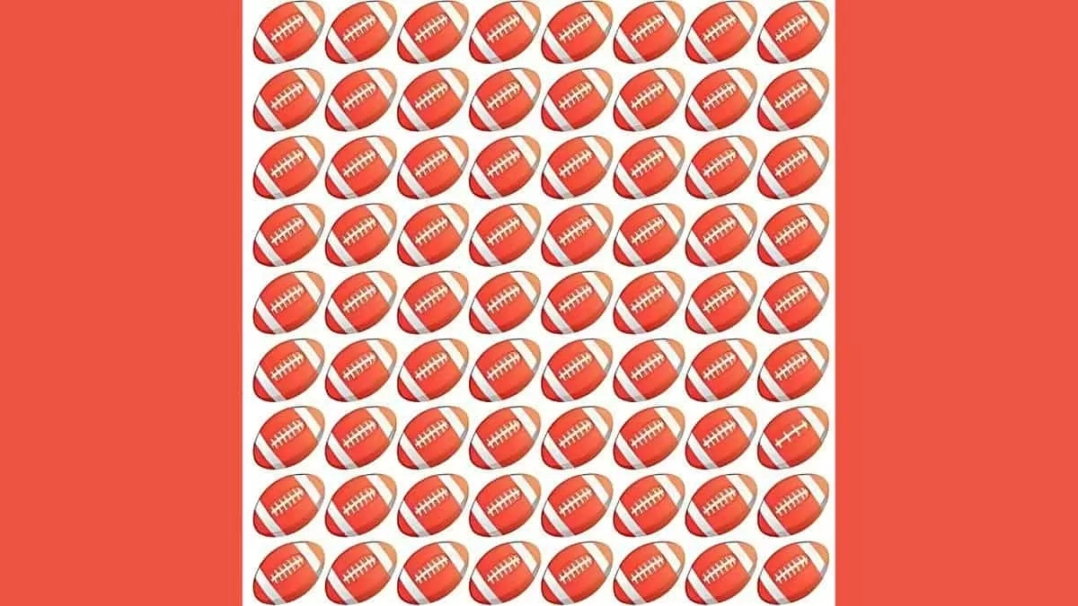 Find the different football