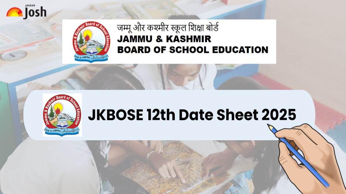 JKBOSE 12th Date Sheet 2025: Download JK Board Class 12 Soft & Hard Zone Areas Time Table PDF