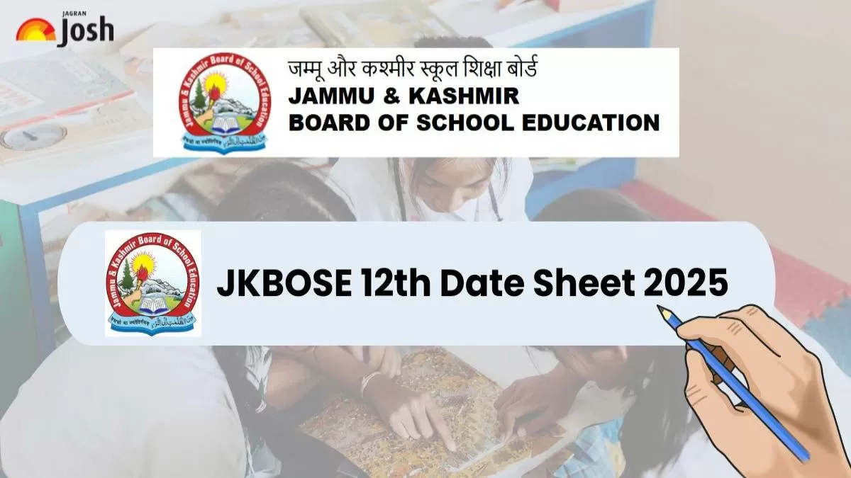 JKBOSE 12th Date Sheet 2025