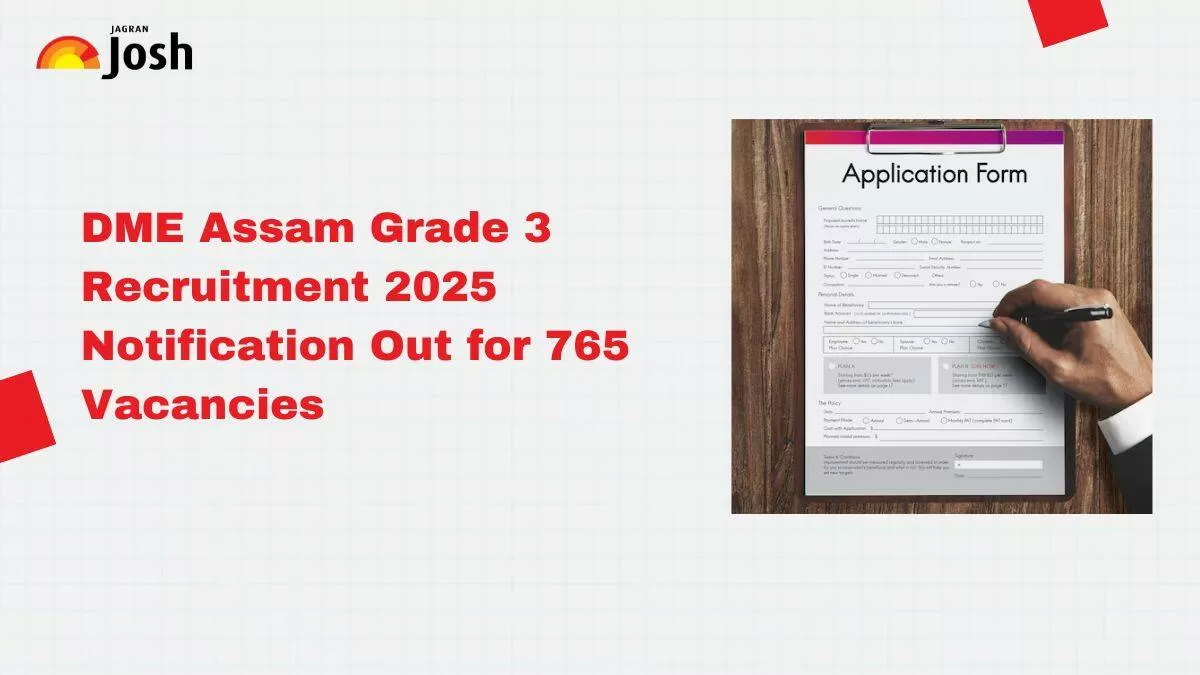 Assam Grade 3 Recruitment 2025 Notification Out for 765 Vacancies