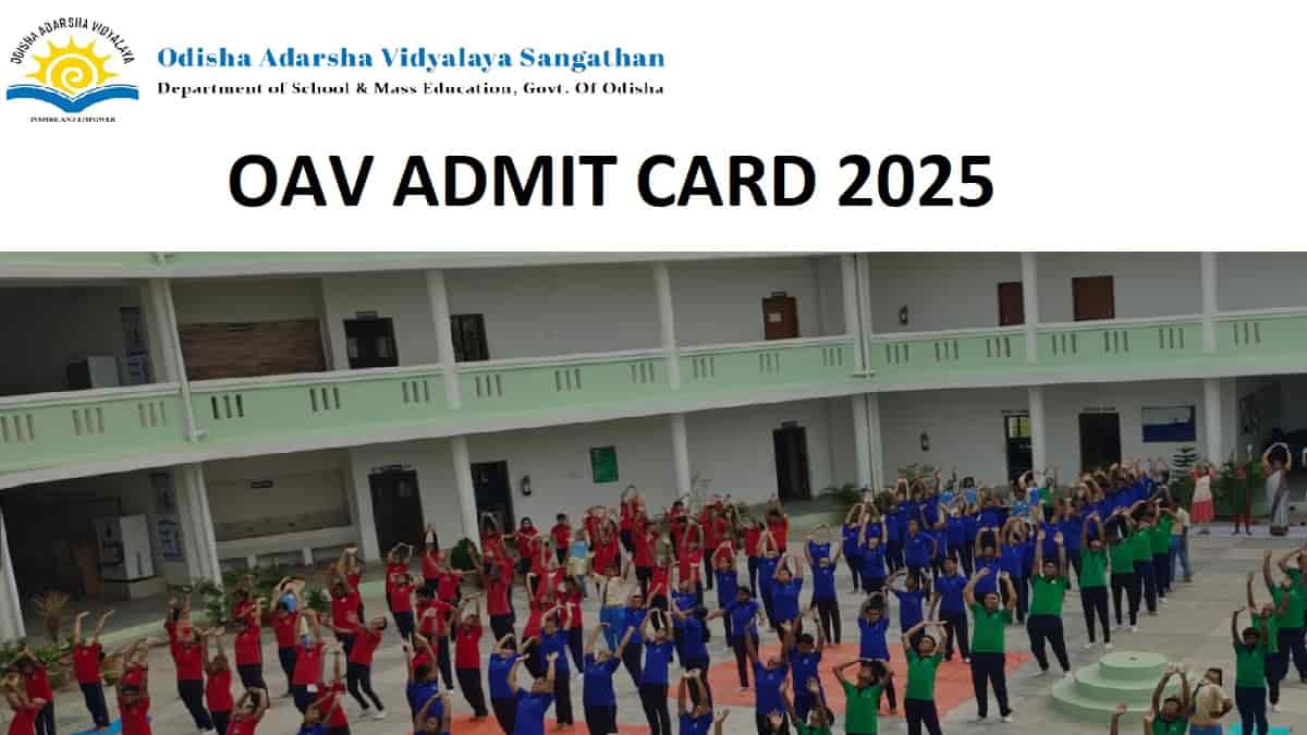 OAV Admit Card 2025 OUT: Download OAVET and OMAVET Hall Ticket at bseodisha.ac.in