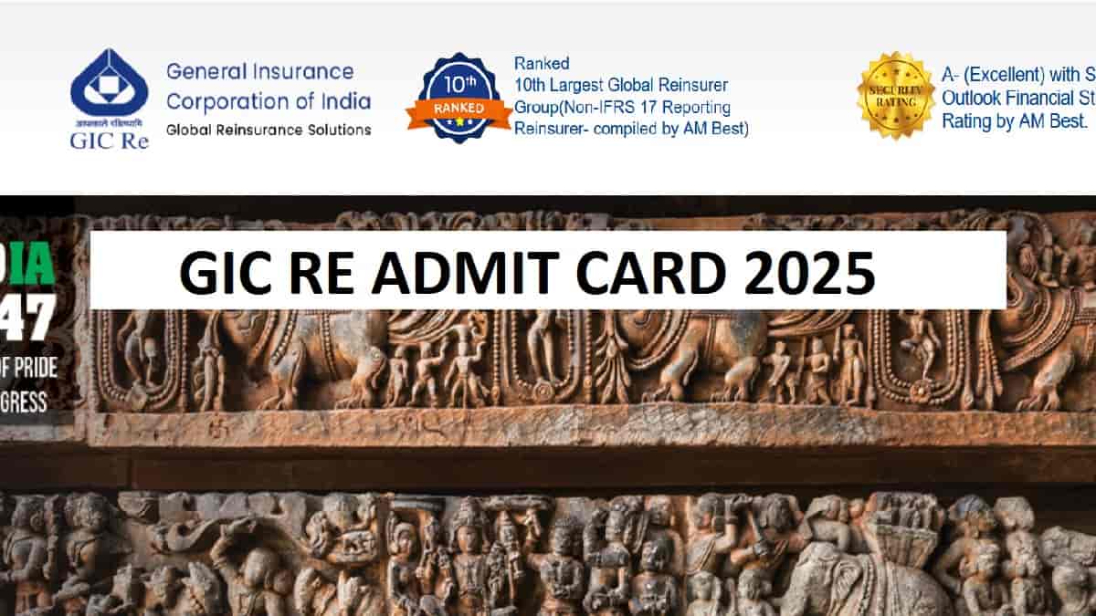 GIC Re Admit Card 2025 OUT: Download Assistant Manager Call Letter at gicre.in