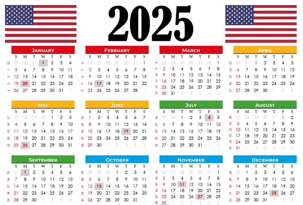 2025 long weekends in the USA