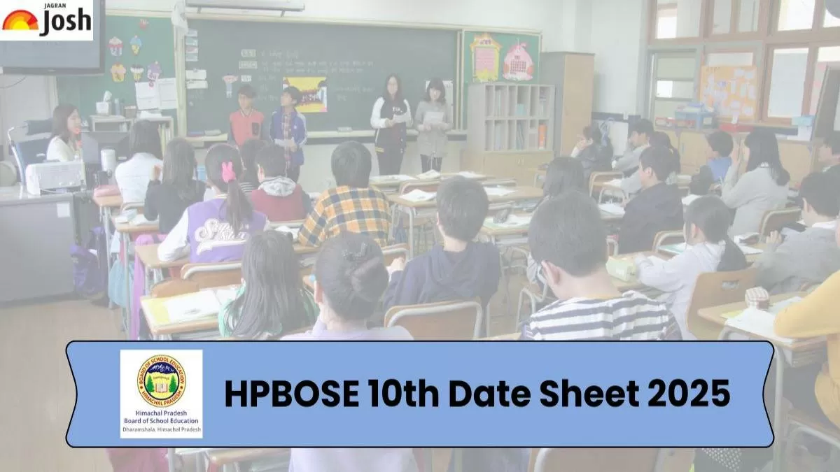 HPBOSE 10th Date Sheet 2025