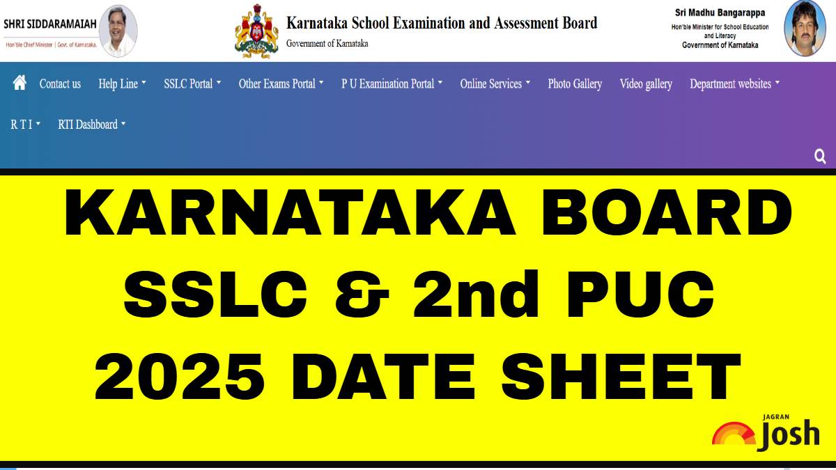 Karnataka Date Sheet Download Kseab Sslc Nd Puc Exam