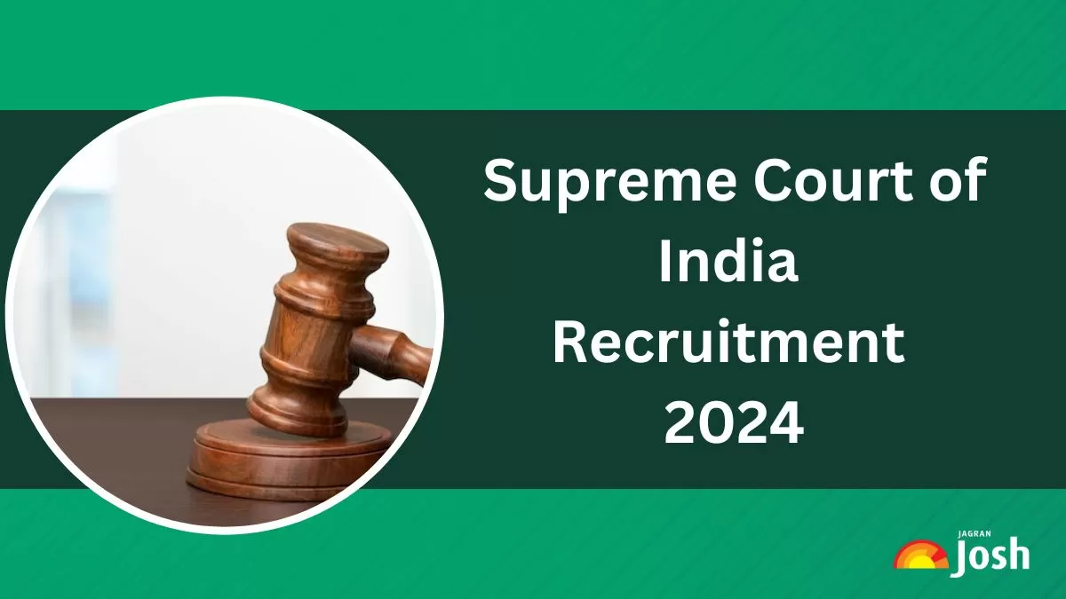 Supreme Court of India Recruitment 2024