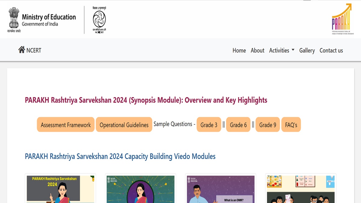 PARAKH Rashtriya Sarvekshan 2024 Today