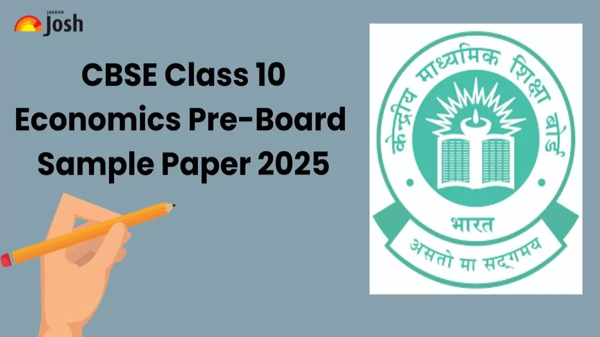 CBSE Class 12 Economics Pre-Board Sample Paper 2025