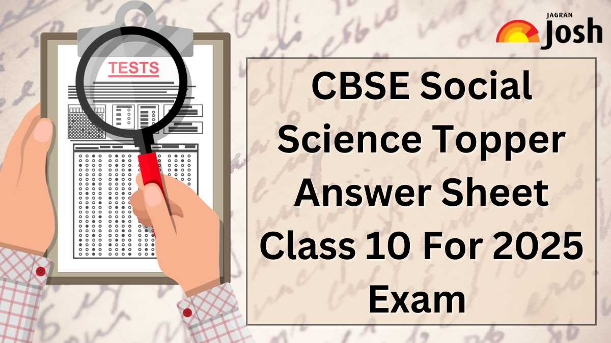 CBSE Topper Answer Sheet Class 10 Social Science for 2025 Board, Download PDF