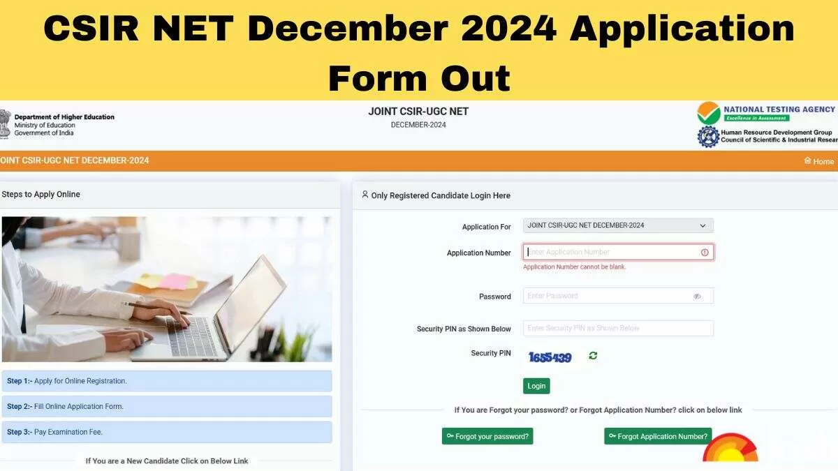 CSIR NET 2024 December Apply Online Starts at csirnet.nta.ac.in: Check Registration Link, Fee and Other Details Here