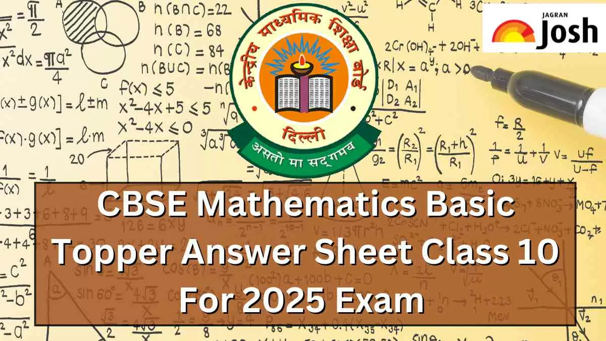 Download Here Class 10 Mathematics Basic Answer Sheet by CBSE Topper