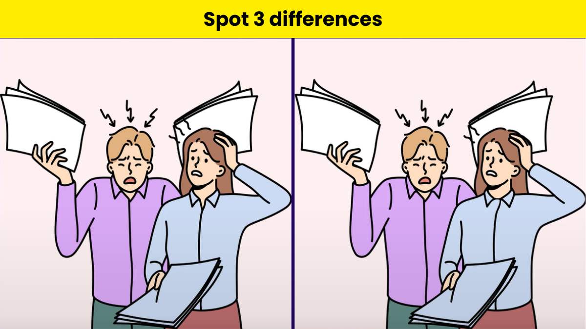 Can you spot 3 differences between the confused employees 