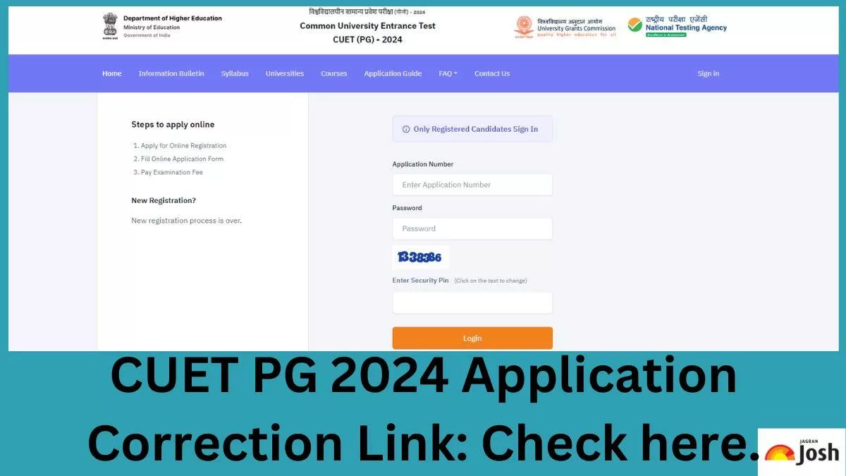 Get the direct link to edit CUET PG 2024 application form here.