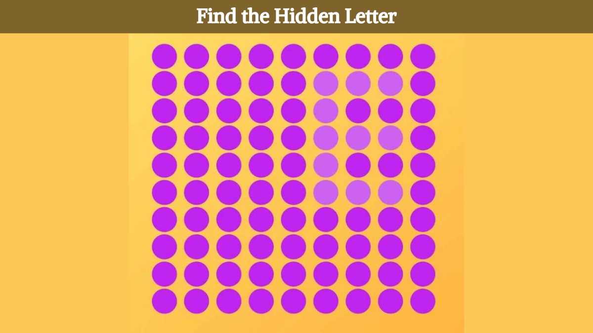 Optical Illusion Eye Test: Find the hidden letter in the picture in 6 seconds!