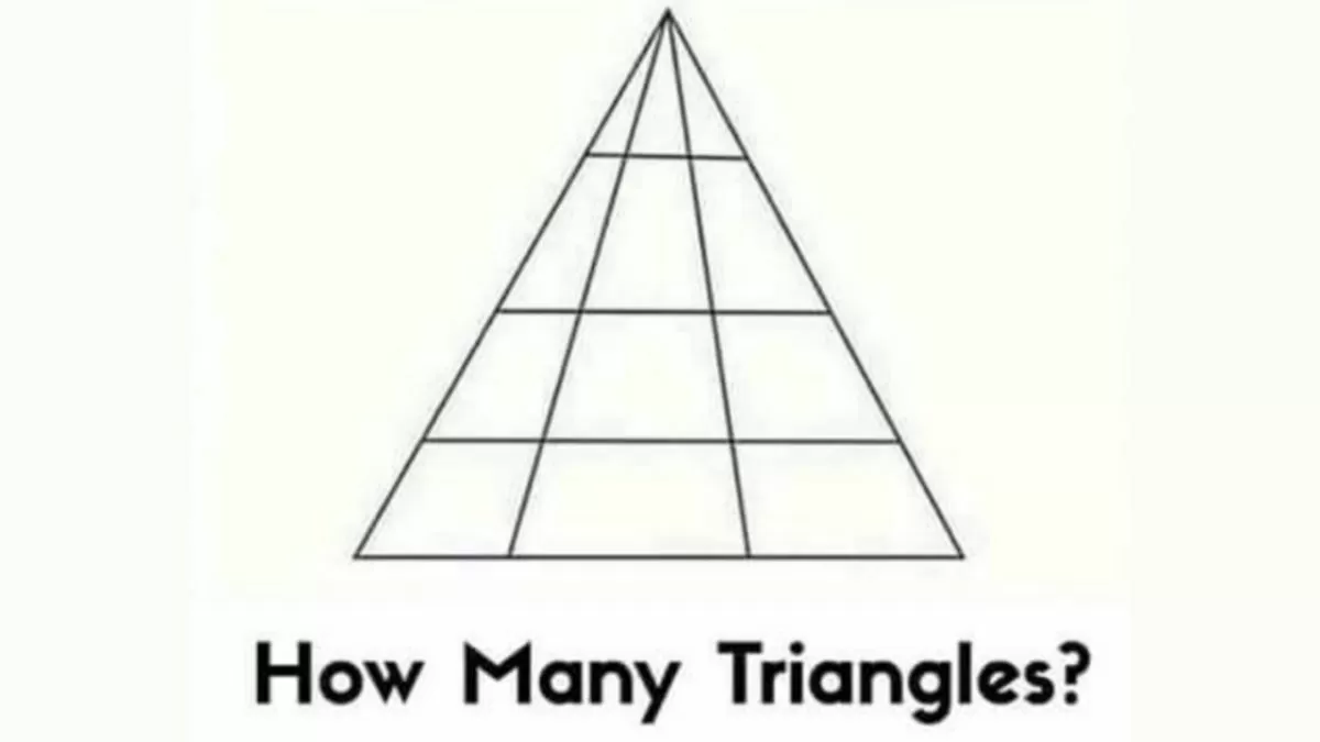 Can You Count The Total Number Of Triangles In This Picture?