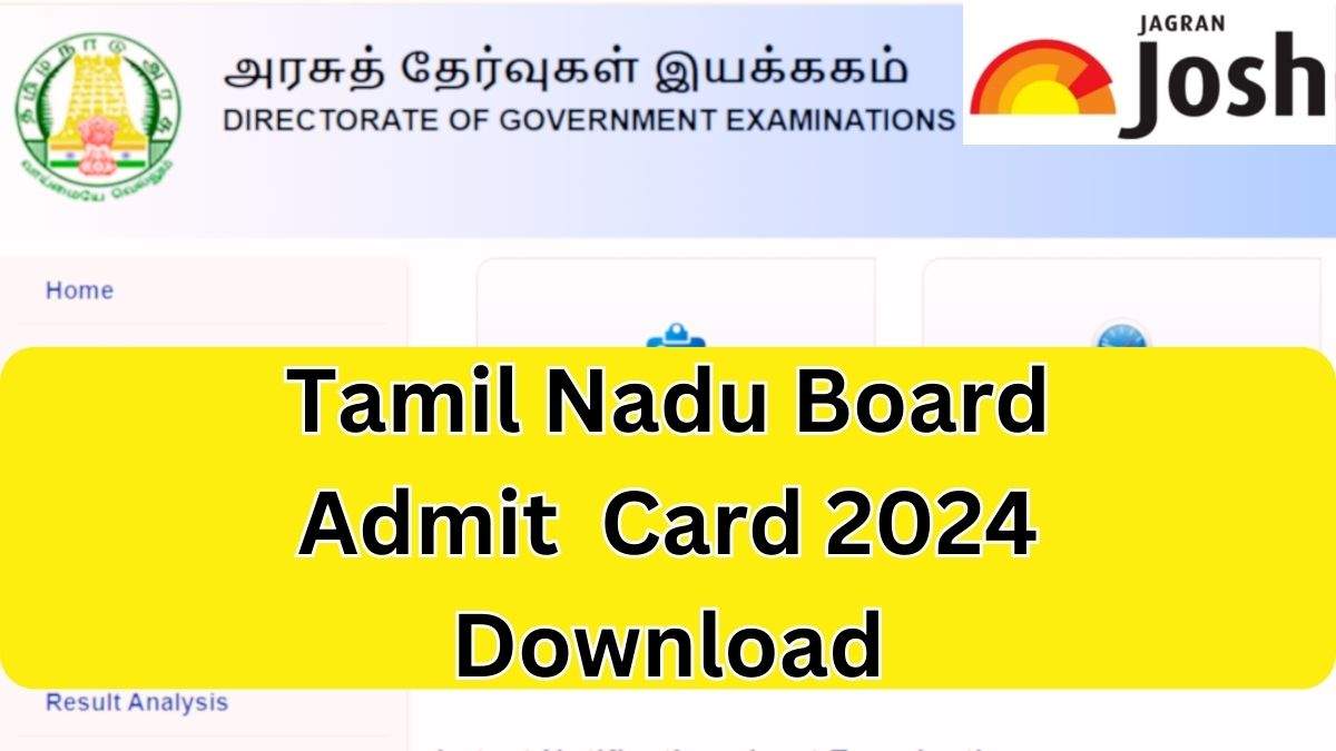 Tamil Nadu Board Admit Card 2024 Release Date, Exam Day Guidelines and