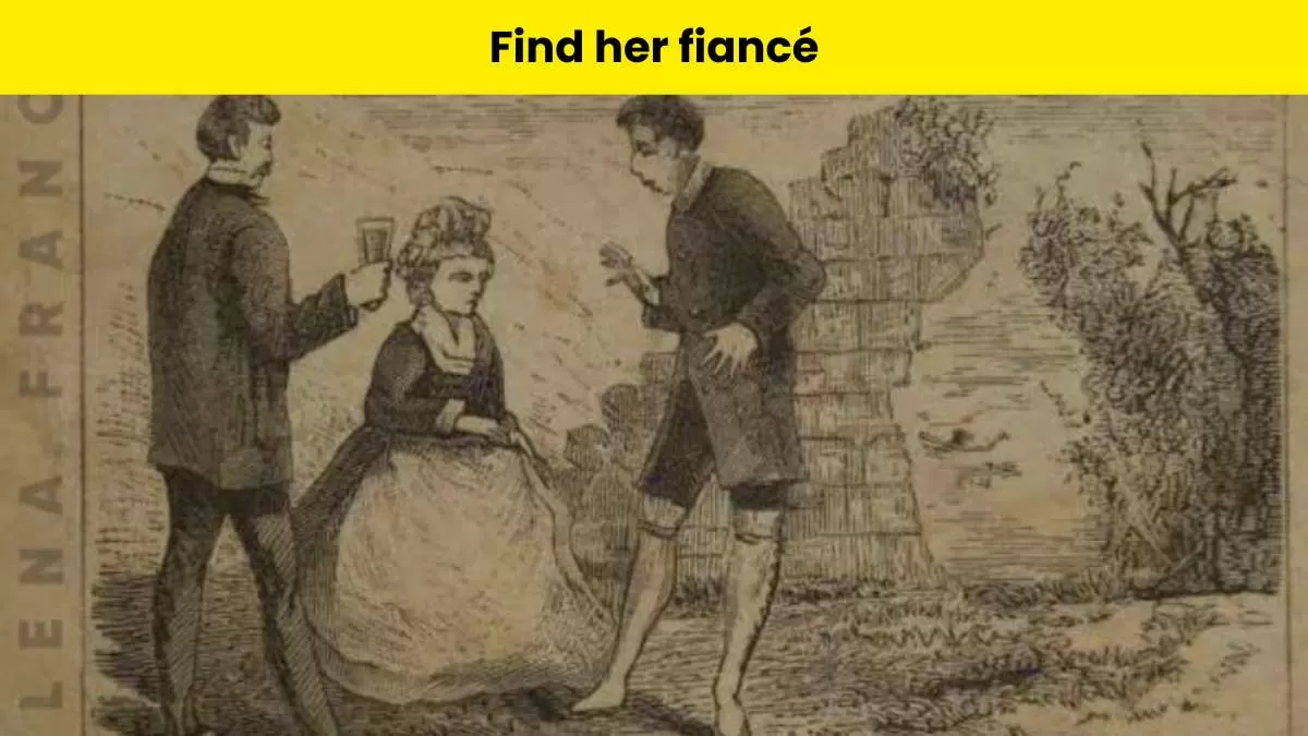 Spot the woman’s fiancé in 6 seconds