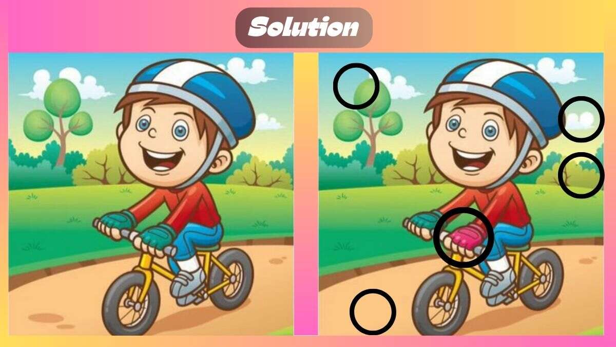 Find 5 Differences In 21 Seconds In Cycling Scene
