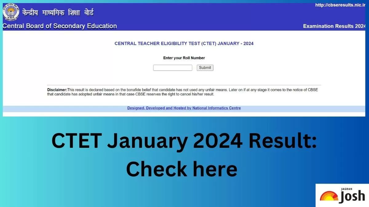 Get the direct link to download CTET January Result 2024 PDF here.