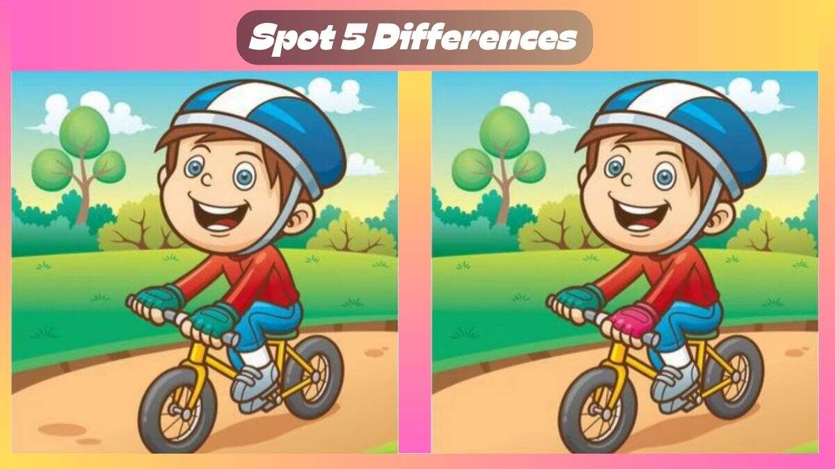 Find 5 Differences In 21 Seconds In Cycling Scene