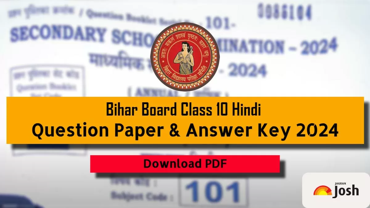 Get here BSEB Class 10 Hindi Question Paper 2024 along with Answer key