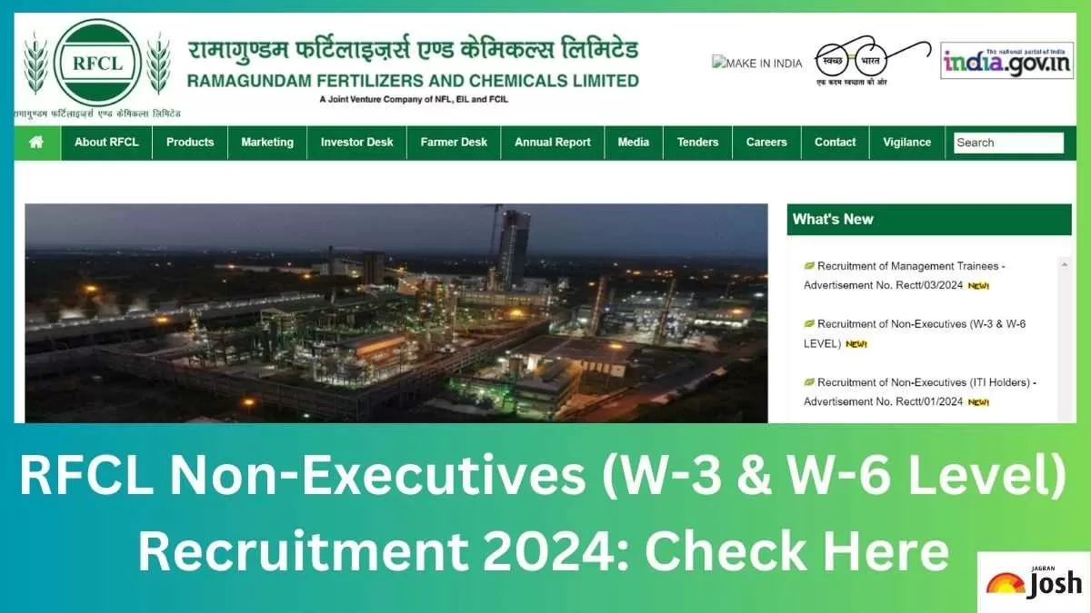 Check RFCL Non-Executives Recruitment 2024 Notification here